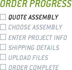 Order Progress: Enter Project Info